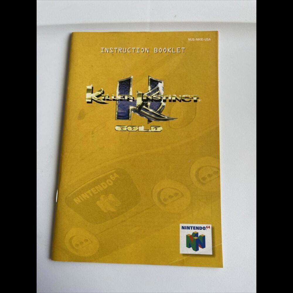 Nintendo 64 N64 KILLER INSTINCT GOLD Complete With Box, Cart, Red Card, Manual - Picture 5 of 8